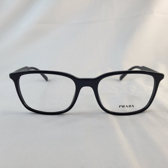 Prada PR 13XV 1AB-101 Rx-able Men's Eyeglasses Black Made in Italy NEW - Picture 1 of 7